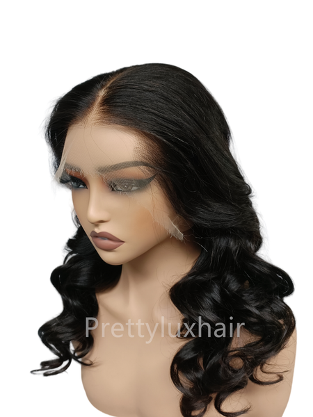 Pre-Lux PRESHAPED Natural Hairline 360 Swiss Lace Body Wave Wig