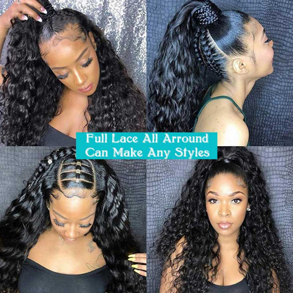 Upgraded Full Lace Wig (All Lace No Mesh) Super Pre-plucked Swiss/Transparent Lace Human Hair Wig with Invisible Strap Burmese Curly