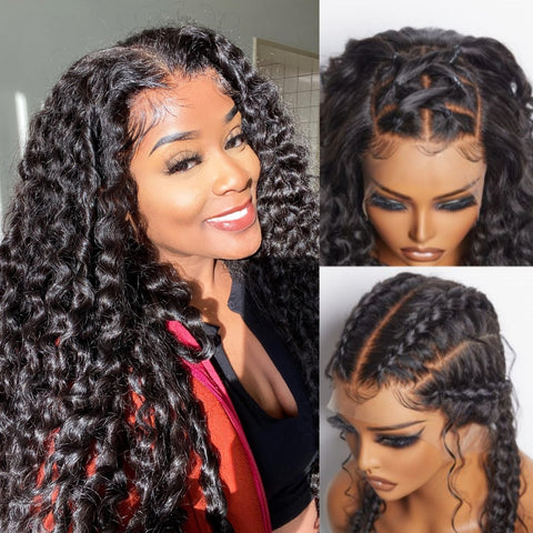 Upgraded Full Lace Wig (All Lace No Mesh) Super Pre-plucked Swiss/Transparent Lace Human Hair Wig with Invisible Strap Burmese Curly