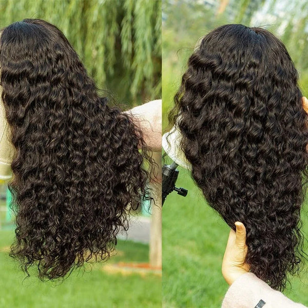 "Mini Knotless" Full Lace Swiss Lace Pre-Plucked Hairline Loose Wave Wig With Invisible Strap