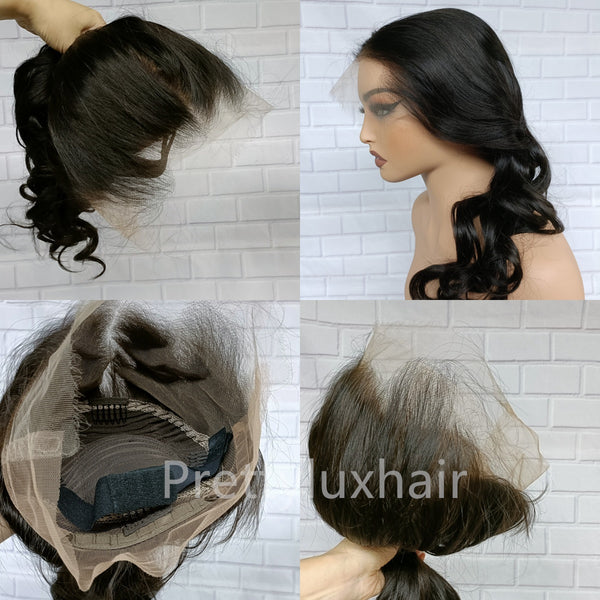 Pre-Lux PRESHAPED Natural Hairline 360 Swiss Lace Body Wave Wig